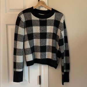 Check pattern sweater